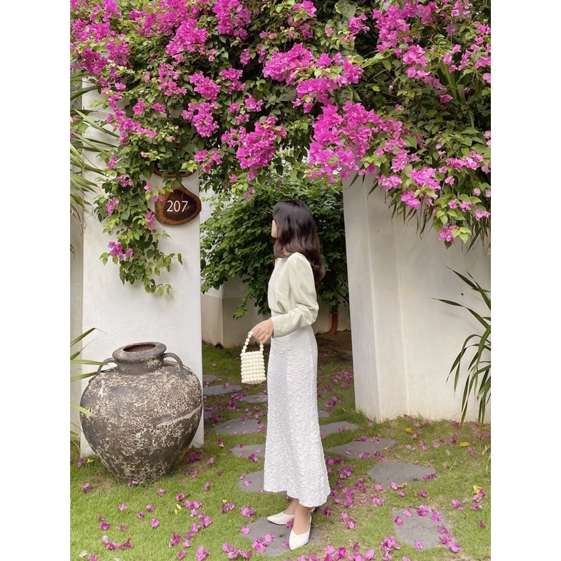 [Mã SKAMLTSM9 giảm 10% đơn 99K] Chân váy thun bèo gợn | BigBuy360 - bigbuy360.vn