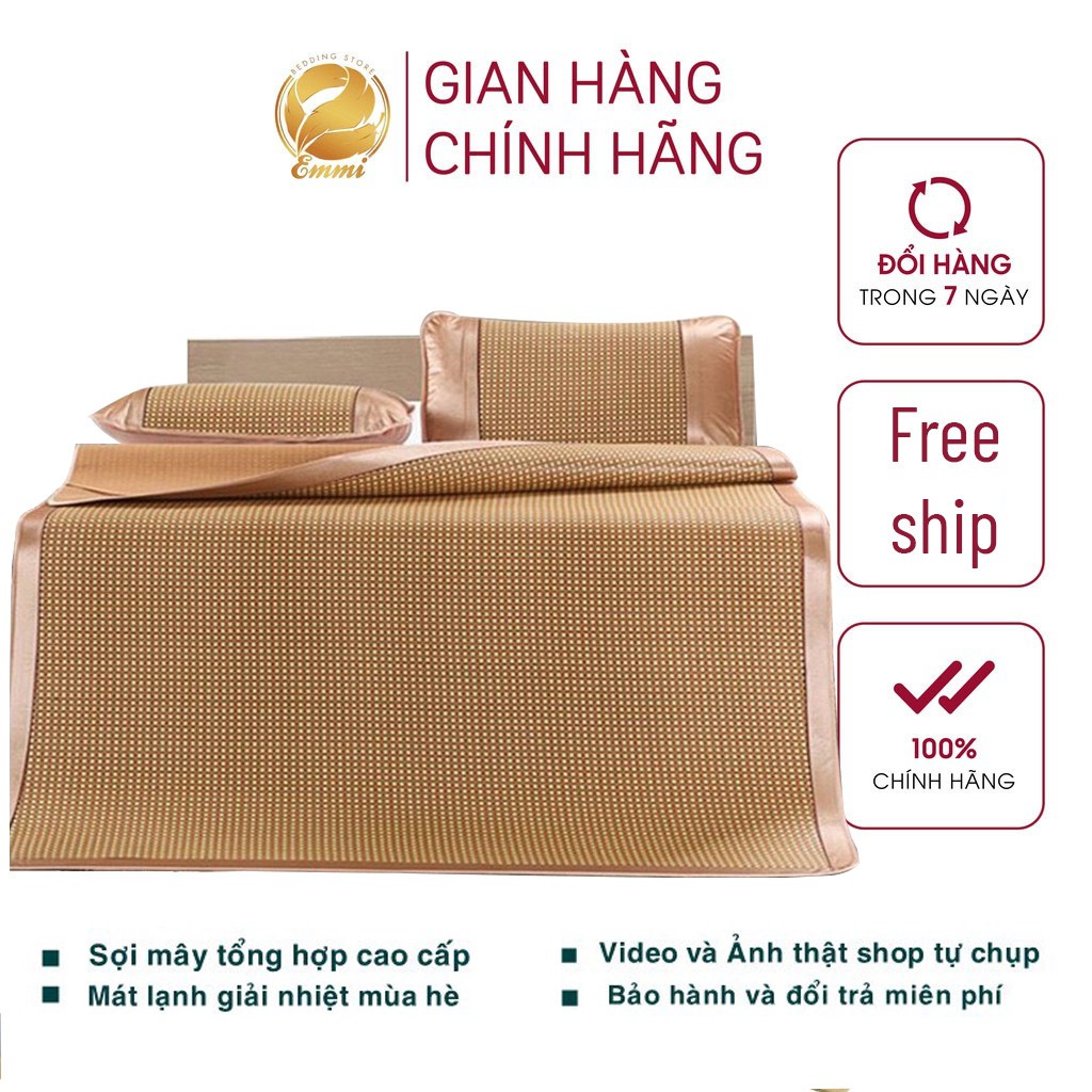 Chiếu Điều Hòa Loại Dầy Sợi Mây Tổng Hợp Cao Cấp Emmibedding