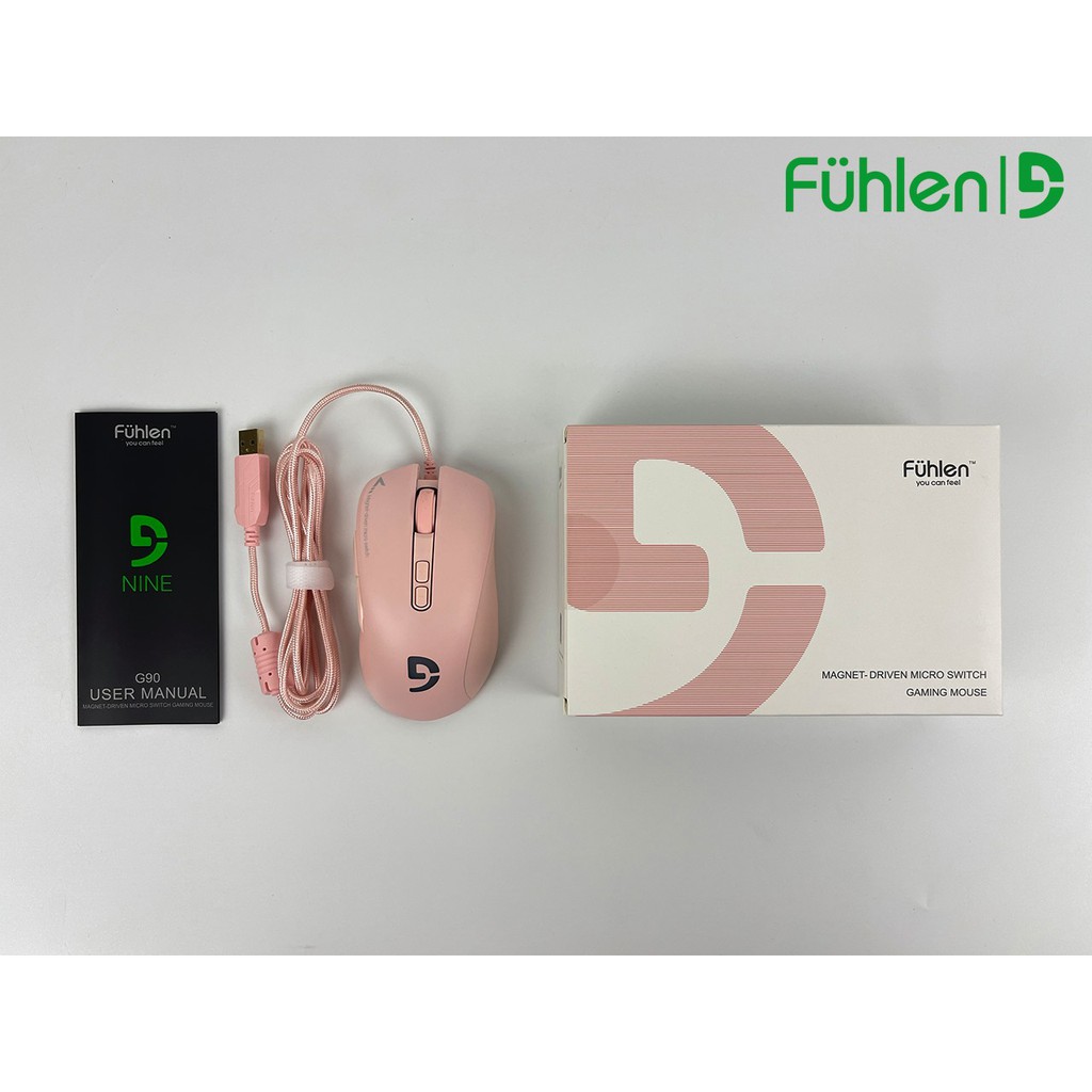 Chuột có dây game Fuhlen G90 Pink - bảo hành 24 tháng chính hãng.