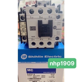 Khởi động từ (Contactor) 21A (2A2B), 220V/380V Shihlin S-P21