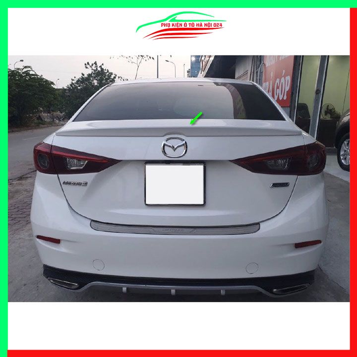 Đuôi gió sau xe liền cốp Mazda 3 2015-2019 Sedan hàng mộc chưa sơn