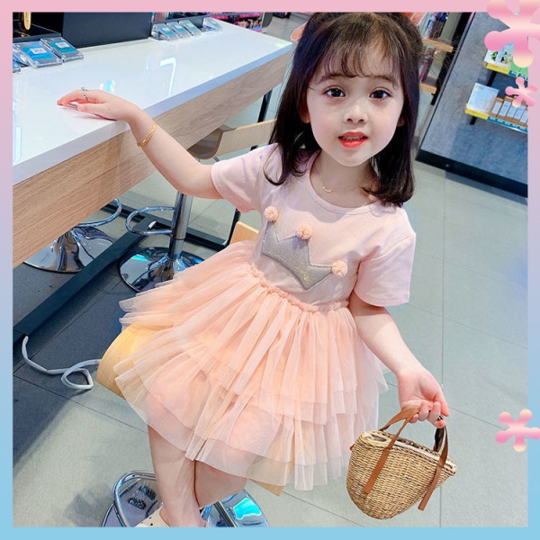 ✨✨Đầm Lưới Xếp Tầng Phong Cách Công Chúa Thời Trang Mùa Hè Hàn Quốc Hàng Mới 2022 Dành Cho Bé Gái