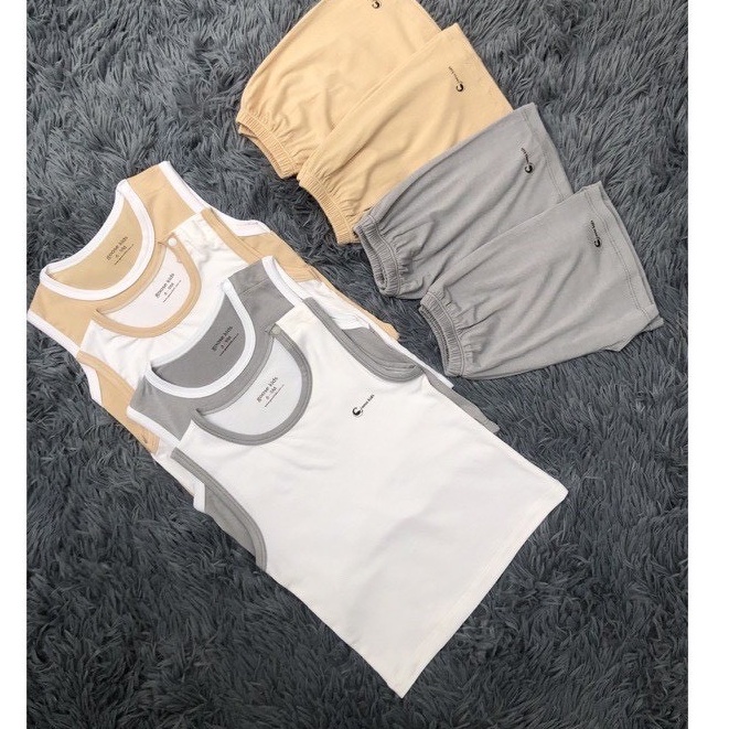 Sale! Bộ Sát Nách thun lạnh hàng Minky Mom chính hãng dành cho bé trai bé gái
