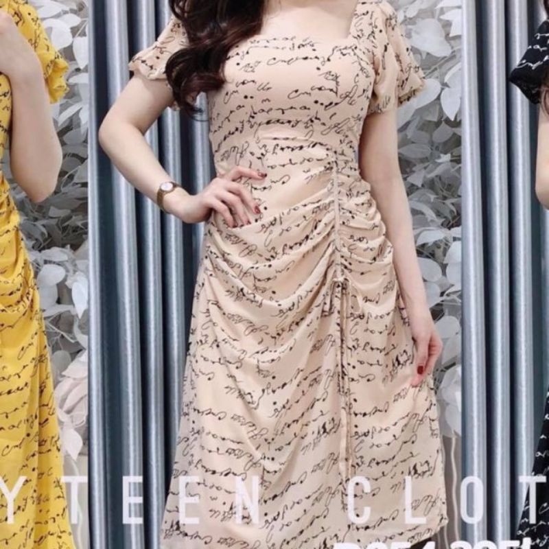 Thanh lý đầm voan màu nude size M