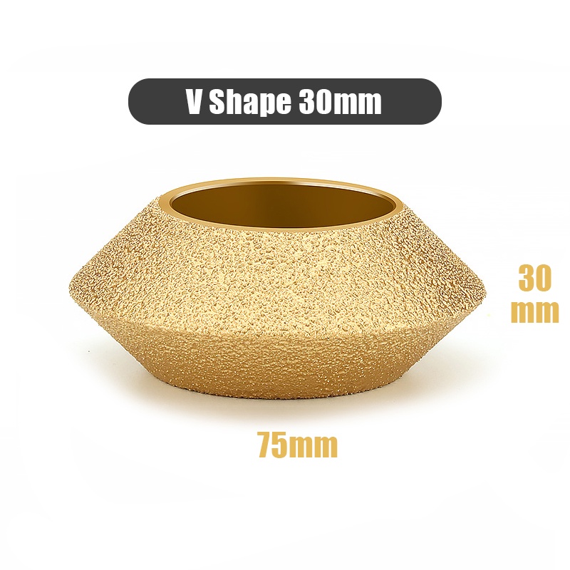 Đĩa Mài Đá Hoa Cương 20mm bore 75mm Hình Chữ v Chuyên Dụng
