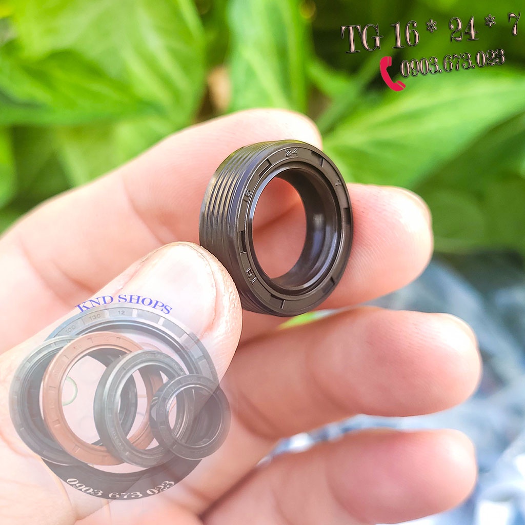 Phốt chặn dầu hộp giảm tốc hiệu SVKS & Janite 16*24*7 | TG 16*26*7 | TG 16*25*7, Phớt dẫn động trục bánh bơm piston