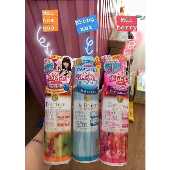 [Hàng Nhật] (Mẫu mới) Gel tẩy da chết DET Clear Bright &amp; Peel (Japan)