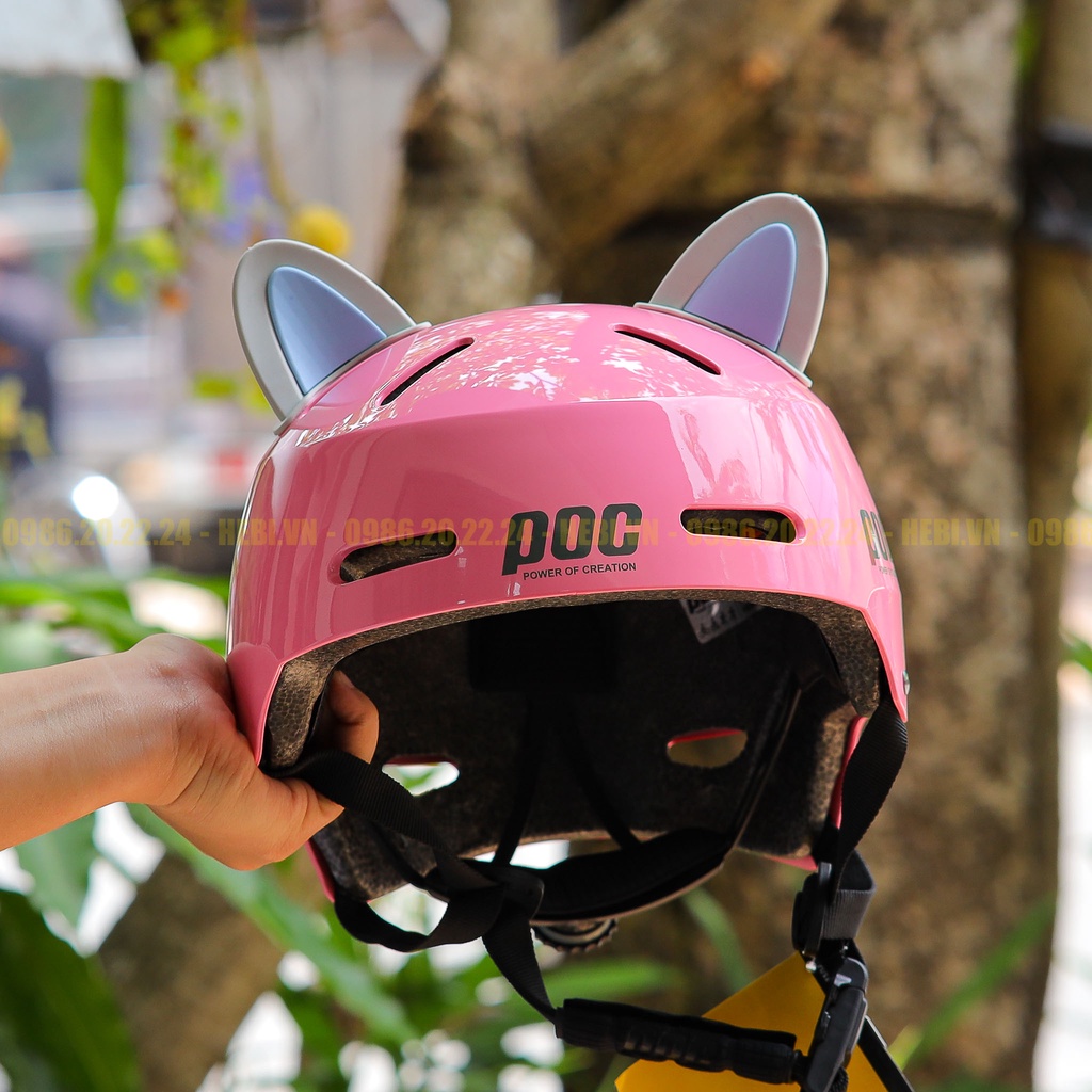 Tai Mèo  Gắn Mũ Bảo Hiểm Dễ Thương Nhiều Màu