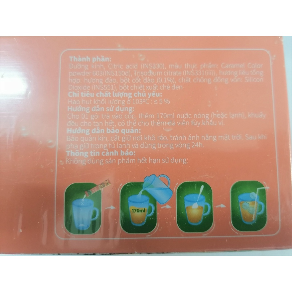 [Hộp 270g] TRÀ ĐÀO HÒA TAN [VN] COZY Peach Ice Tea (bph-hk)