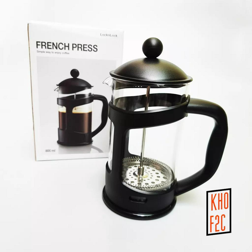 Bình Thủy Tinh Pha Trà, Pha Cà Phê French Press 800ml LLG019/ LLG018