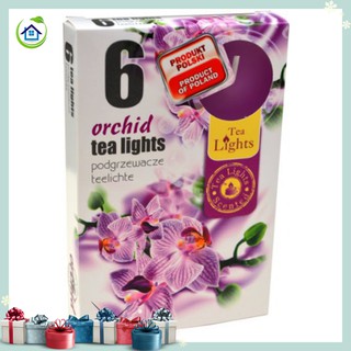 Hộp 6 nến thơm Tinh dầu Tealight Admit Citronella TD008 - Hương Lan hồ điệp