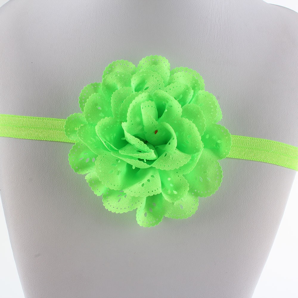 Băng đô cài tóc gắn hoa cho bé gái