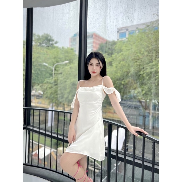 VÁY THIẾT KẾ HAI DÂY LỤA ELLEN SILK DRESS