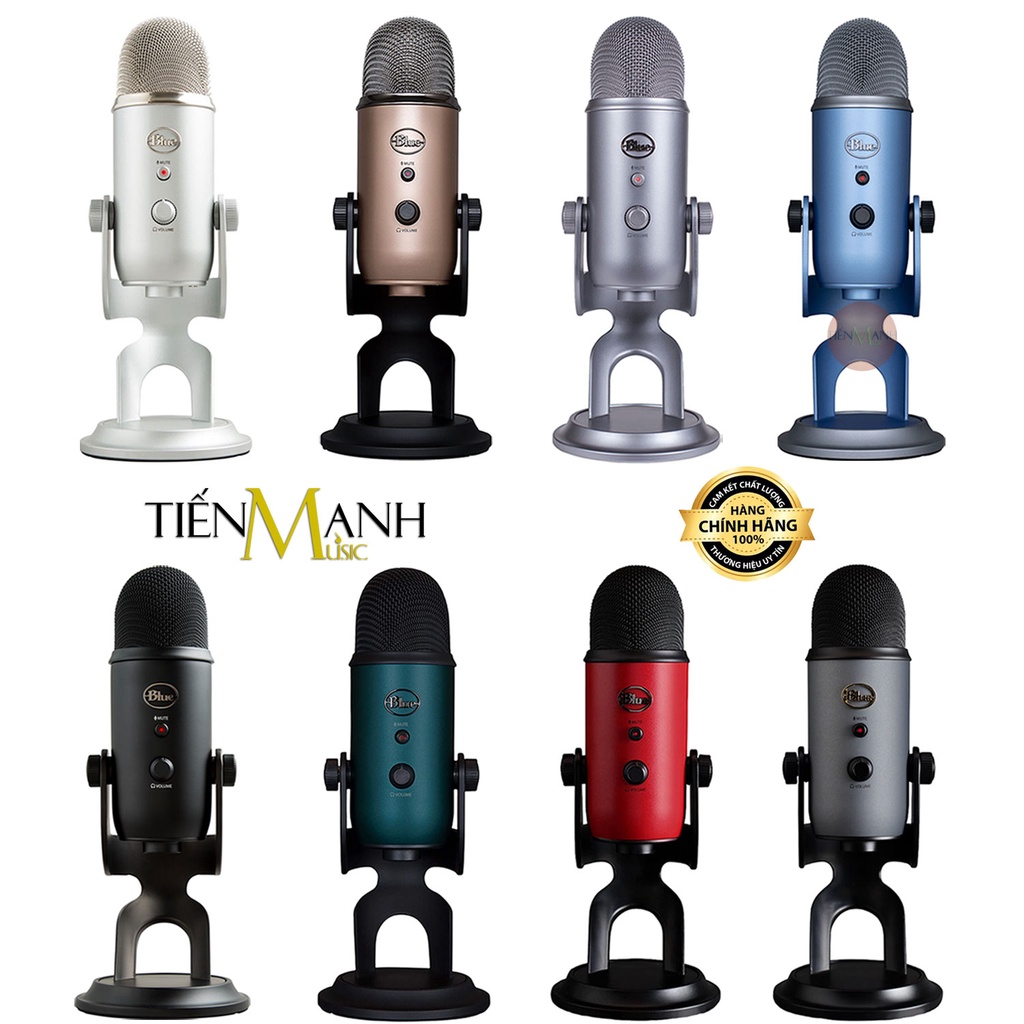 [New, Chính Hãng, BH 1 Năm] Micro Blue Yeti USB Condenser - Mic Thu Âm ASMR, Podcast Livestream Microphone Studio