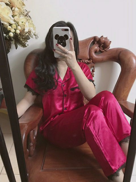 Đồ bộ phi lụa phối ren | BigBuy360 - bigbuy360.vn