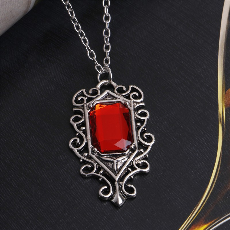 YOI*Isabelle Lightwood's Ruby Pendant Necklace The Mortal Instruments City of Bones