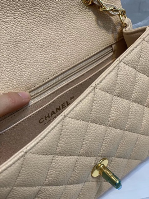 Túi Classic 20 siêu cấp màu nude