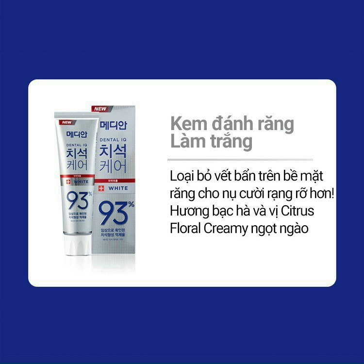 Kem Đánh Trắng Răng MEDIAN 93% Tooth-Paste 120gr Hàn Quốc