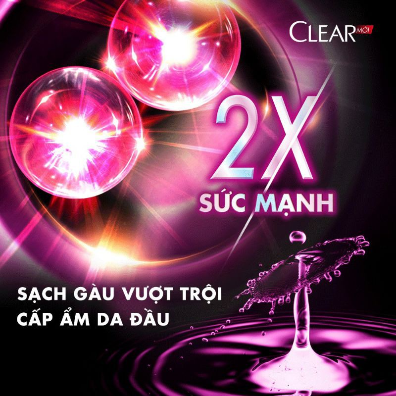 Dầu gội sạch gàu Clear mát lạnh bạc hà 900g