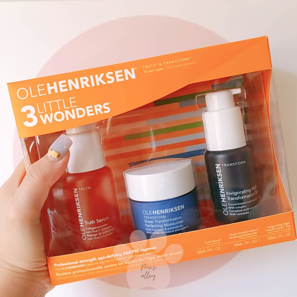 🌸OleHenriksen🌸 Bill US| Set/ lẻ dưỡng chống lão hóa 3 Little Wonders | Fullsize + Bill Sephora