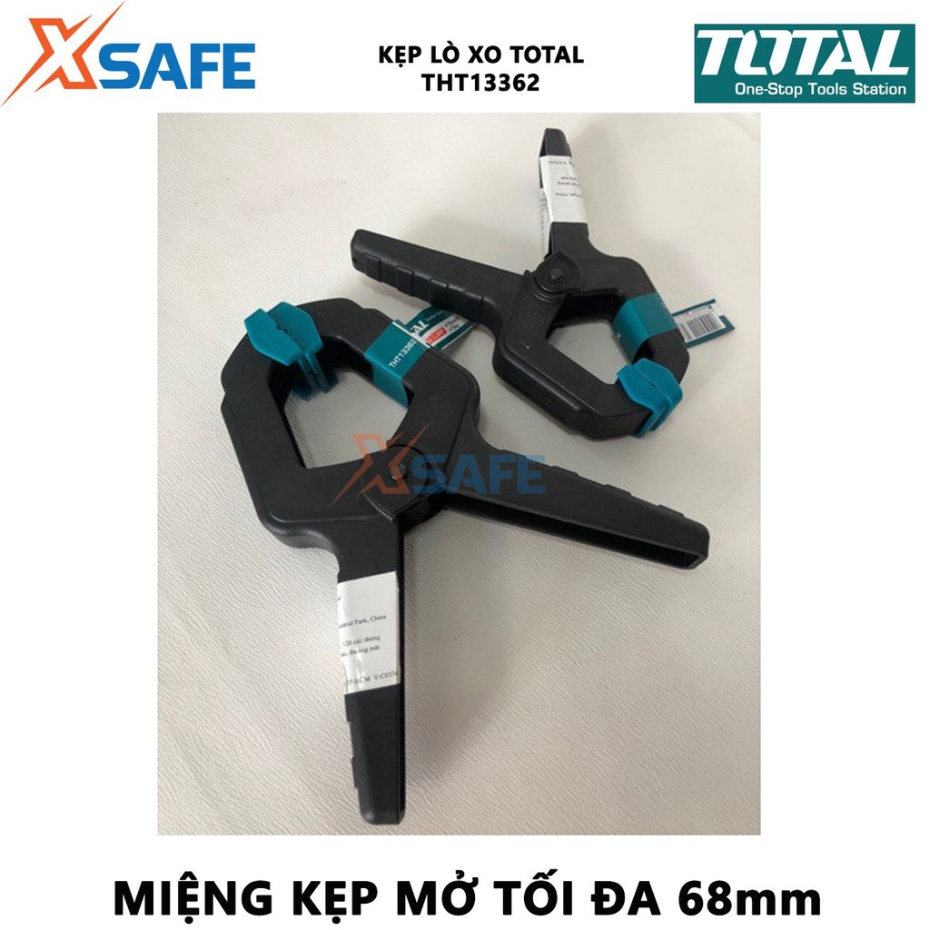 Kẹp lò xo 15KGS TOTAL THT13362 | kẹp gỗ chữ A kích thước 6 inch chiều dài 150mm lực kẹp 15KGS miệng kẹp mở tối đa 68mm