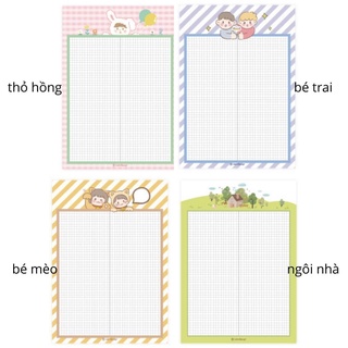 Tập 30 tờ giấy Note ghi bài size B5
