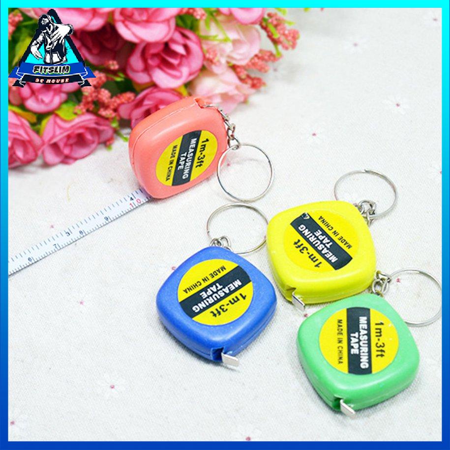 Keychain Keyring Tool Phổ biến Mini đo Tape Keychain cầm tay