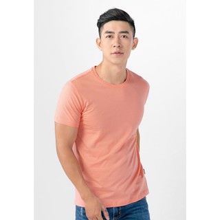Áo Thun Nam Cổ Tròn Gold Rhino - Màu Hồng Cà Rốt