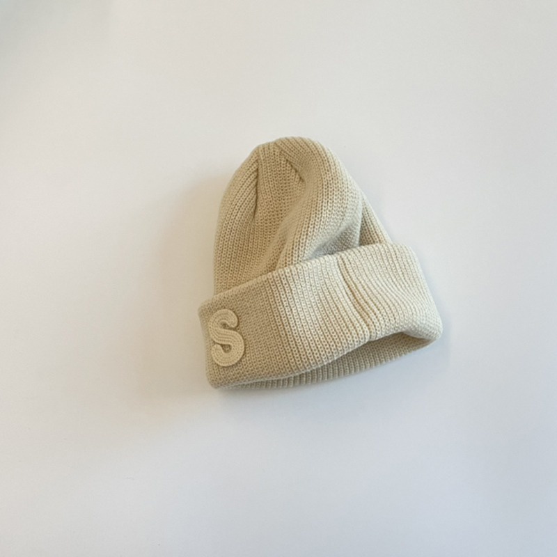 Mũ Len Thêu Chữ Phong Cách Hàn Quốc Dễ Thương Cho Bé