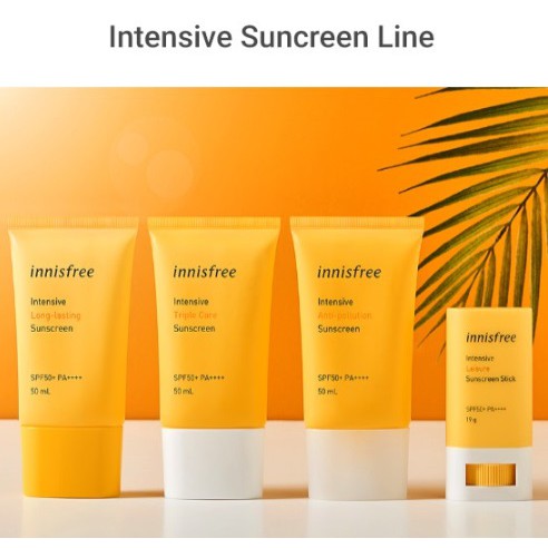 Kem chống nắng lâu trôi làm sáng da innisfree Intensive Triple Care Sunscreen SPF50+ Pa++++ 50ml