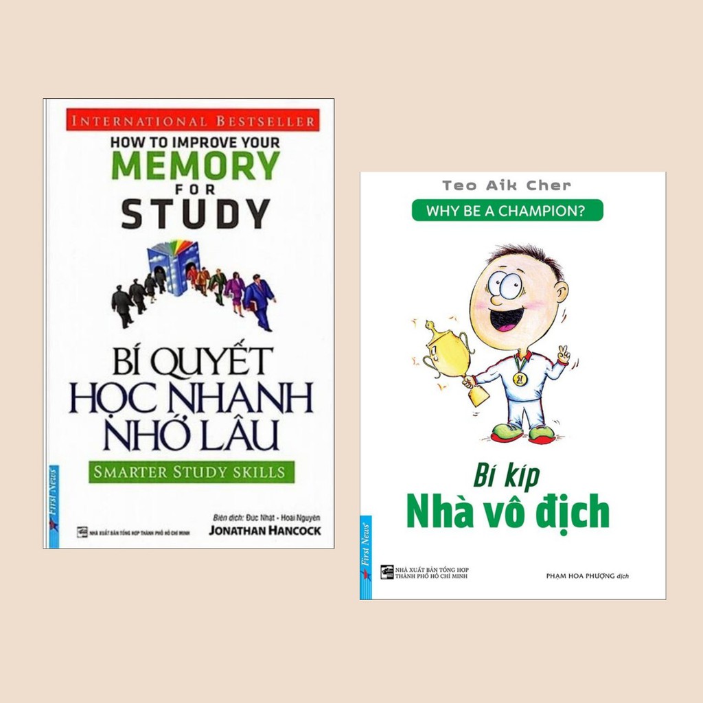 Sách - Combo Bí Quyết Học Nhanh Nhớ Lâu + Bí Kíp Nhà Vô Địch