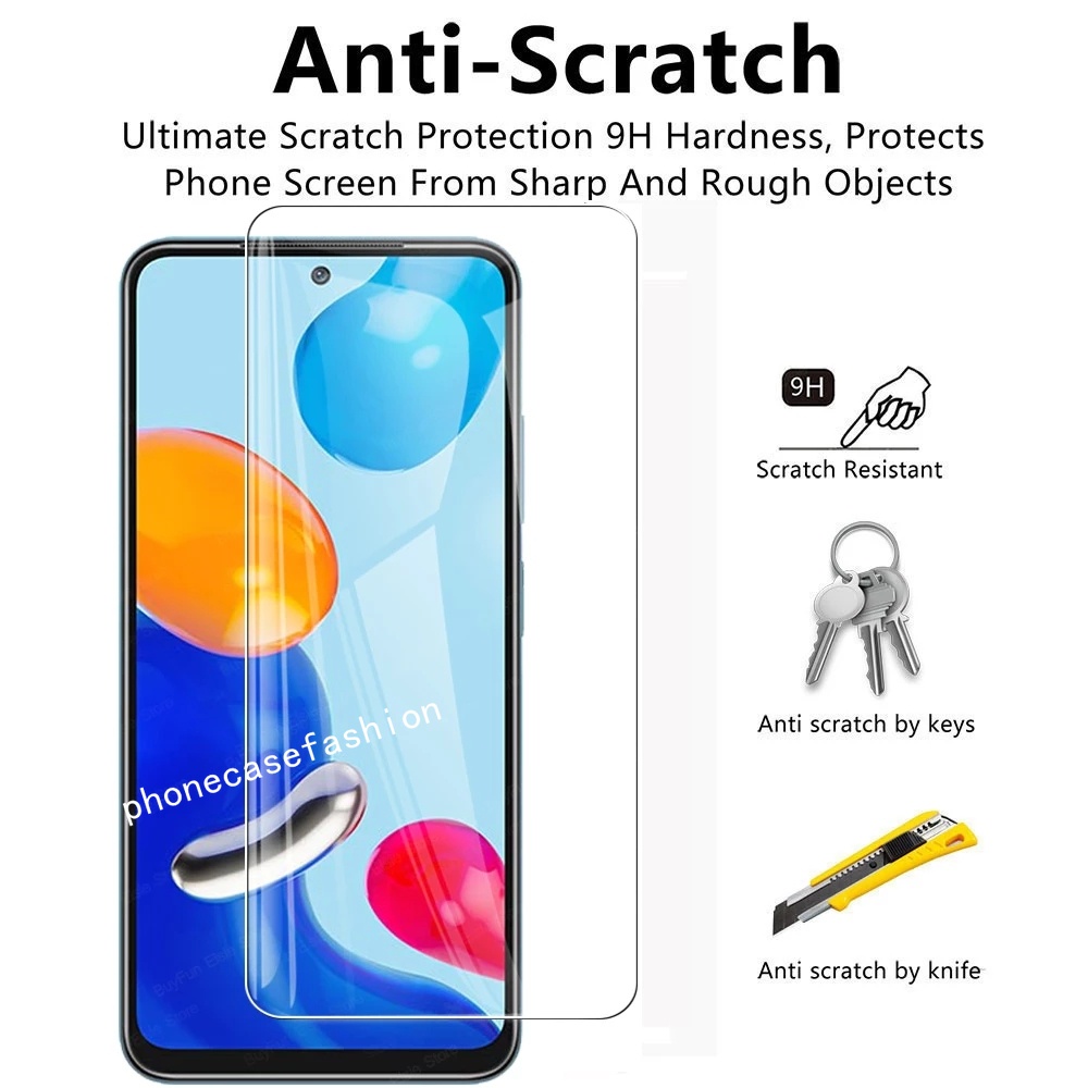 Set 3 Kính Cường Lực Bảo Vệ Màn Hình Điện Thoại Xiaomi Redmi Note 11 10 9 8 7 pro Plus 11s 10s 10C 10A 9s 9 9C 9T 9A 9i