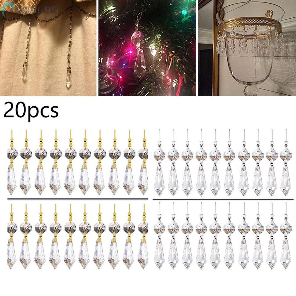 Set 20 Dây Pha Lê Treo Trang Trí Giáng Sinh, Đám Cưới