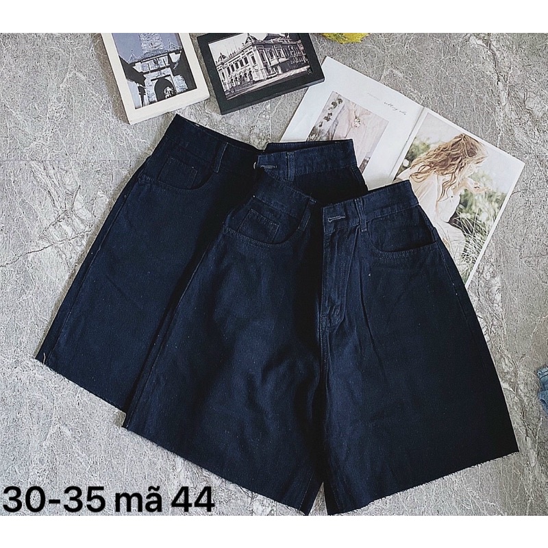 Quần Short Ngố Jean Nữ Size Đại Lưng Cao, Quần Short Nữ Bigsize Đến 80kg Hàng VNXK Ms44