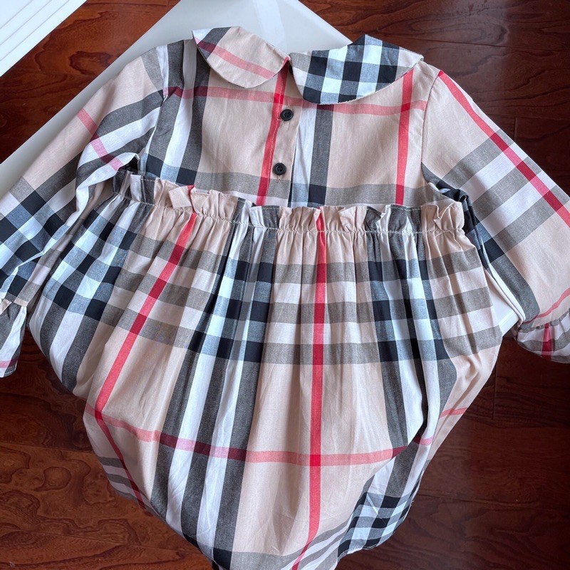 Váy bé gái kẻ sọc cao cấp 3-10 tuổi Chất cotton xuất dư 0421