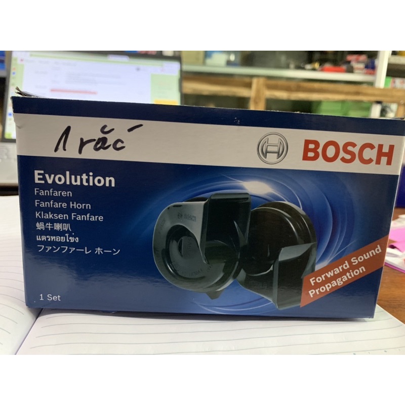 Còi sên Bosch 1 rắc 12V cho xe còi zin dùng 1 rắc 0986AH0217