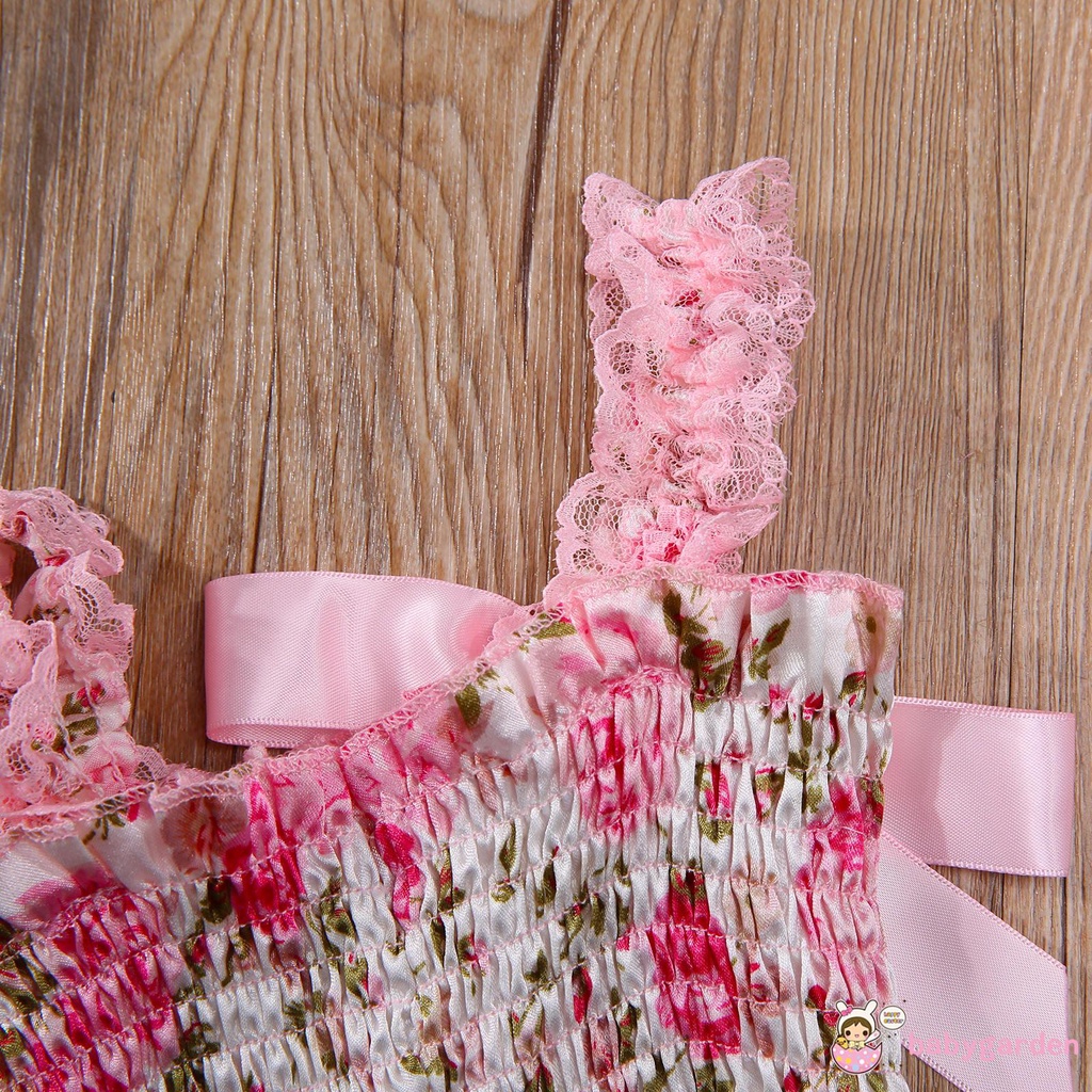 Áo Liền Quần Chấm Bi Và Băng Đô Nơ Cho Bé