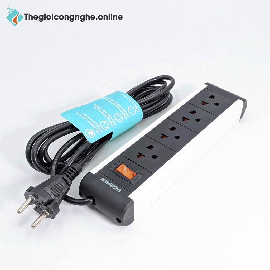 [Mã SKAMLTSM9 giảm 10% đơn 99K] Ổ cắm điện Chống Giật Chống Quá Tải 04 lỗ cắm chuẩn CHÂU ÂU