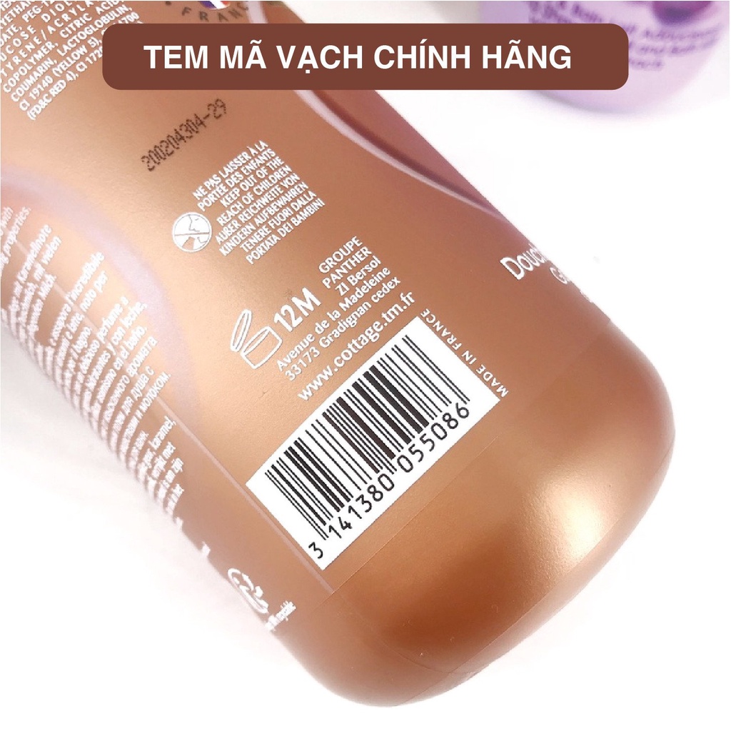 Sữa tắm Cottage 750ml  dưỡng da mịn màng, mùi thơm ngọt dễ chịu