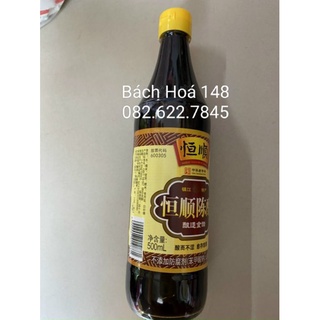 Dấm đen giấm đen, nước tương chua hong kong chai 500ml