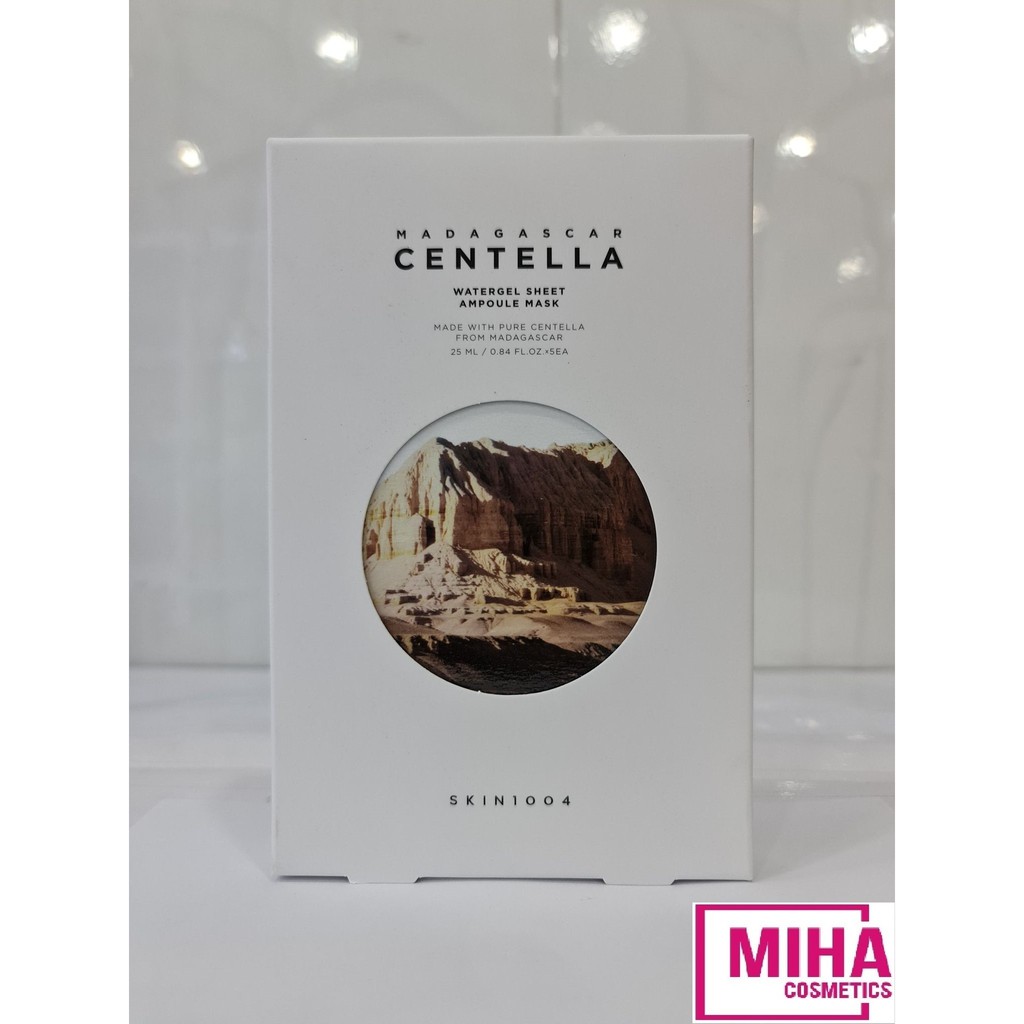 Hộp 5 Miếng Mặt Nạ Làm Dịu Phục Hồi Giảm Mụn Skin1004 Madagascar Centella Watergel Sheet Ampoule Mask 25ml