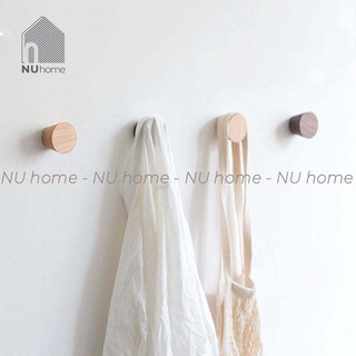 Mua nuhome.vn | Móc gỗ treo đồ đơn giản hình nón phong cách tối giản trang trí mảng tường độc đáo