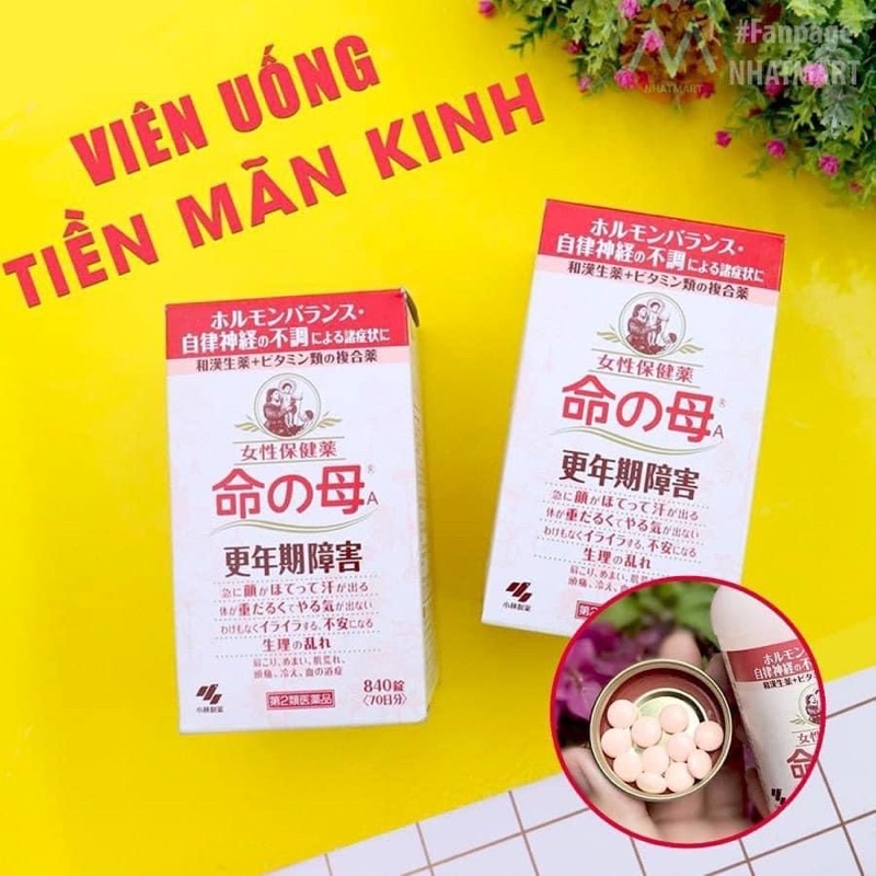 [Hàng_Nhật] Viên uống tiền mãn kinh Ko.ba.ya.shi Nhật Bản 840 viên