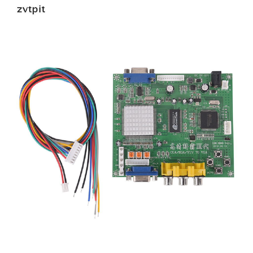 [ZVPT] Arcade Game RGB/CGA/EGA/YUV to VGA HD Video Converter Board HD9800/GBS8200 DSF