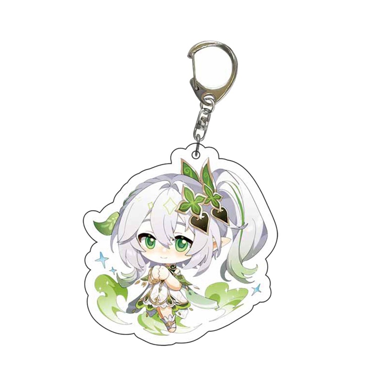 Móc Khóa Bằng Acrylic Hình Gấu Trúc Kokomi / hutao / Kazuha / Miko / xiao