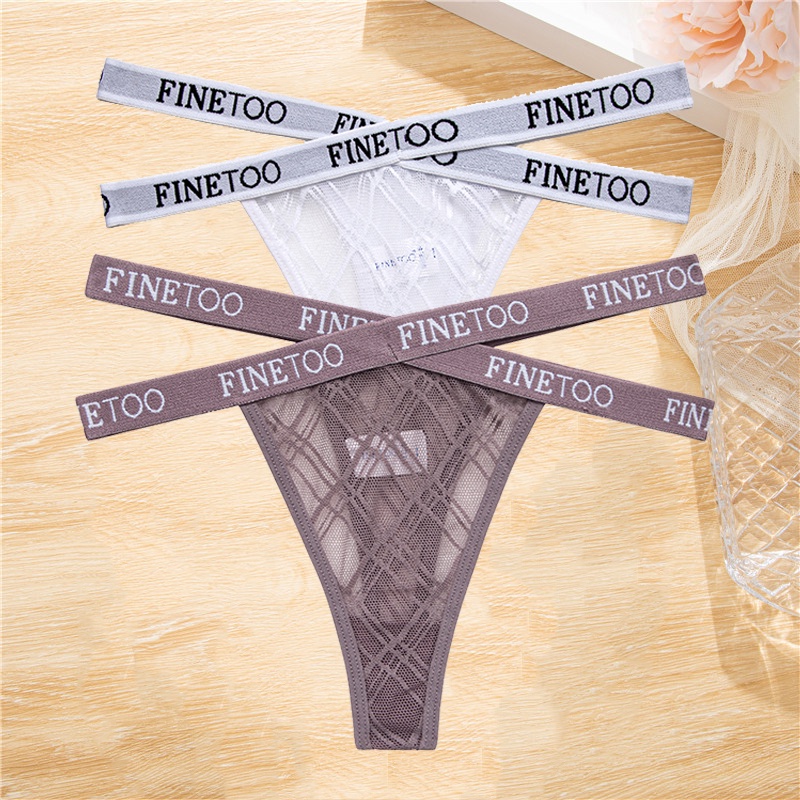 Cute Byte Bộ 2 Quần Lót Ren Lọt Khe Lưng Thấp Size S-XL Thời Trang Quyến Rũ Cho Nữ 2022