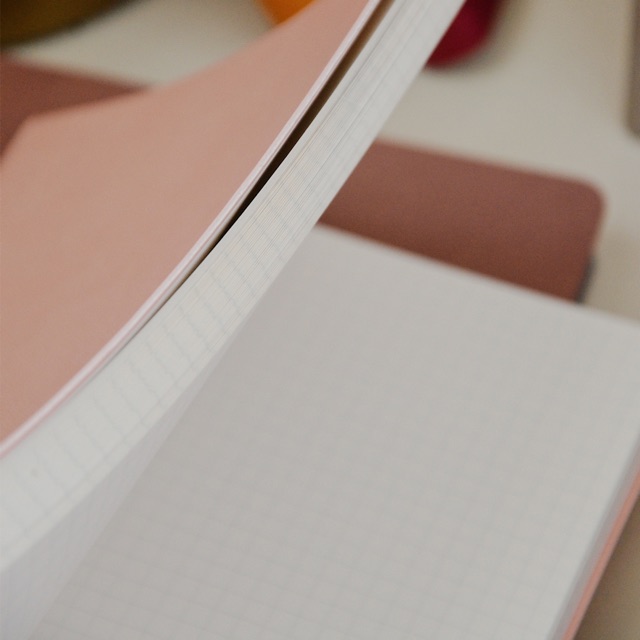 Sổ tay dán gáy giấy kẻ ô vuông bìa mềm - Grid Notebook