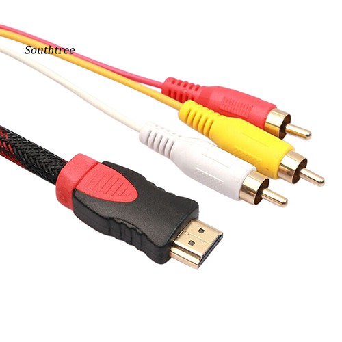 Cáp Chuyển Đổi Âm Thanh 5ft Hdmi Sang Rca Cho Ps3 Xbox One Wii Sg