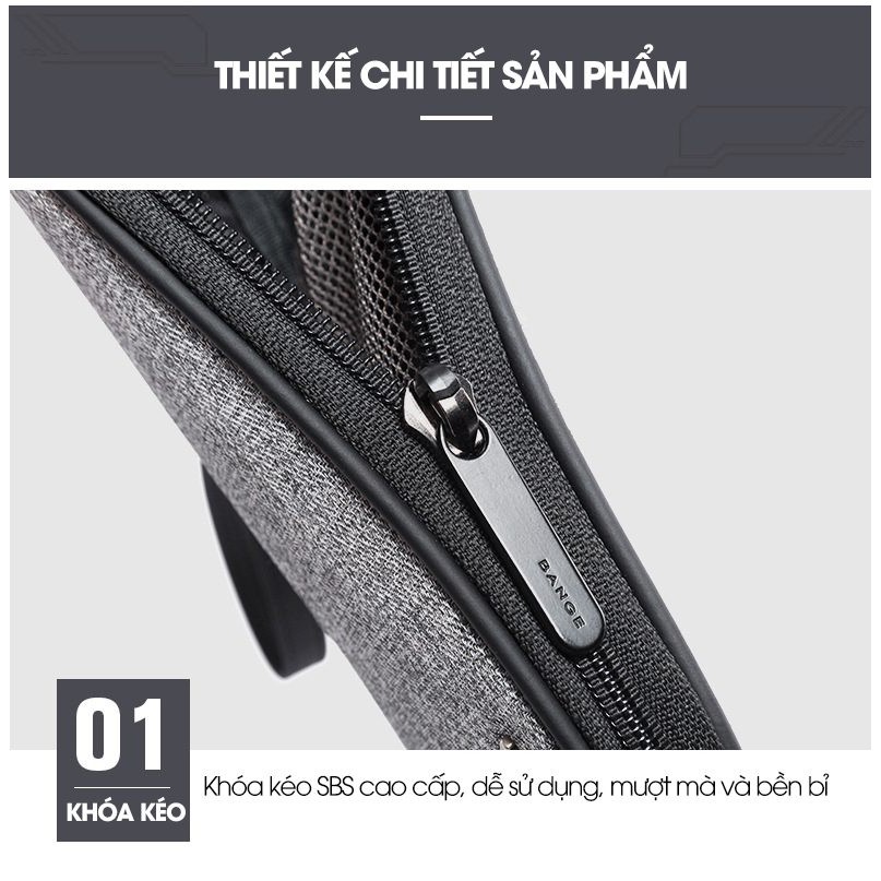 Ví đa năng đựng đồ công nghệ cáp sạc – BANGE