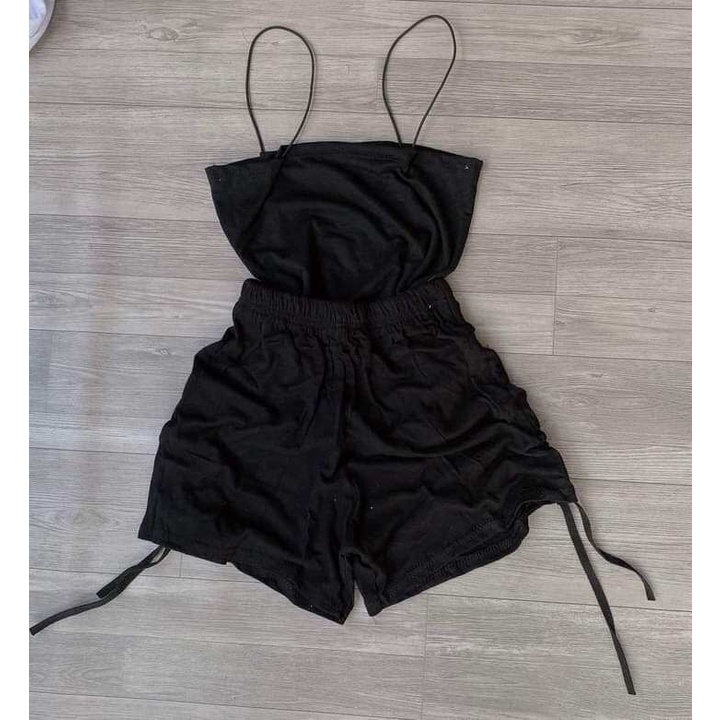 SÉT ÁO 2 DÂY QUẦN ĐÙI RÚT SƯỜN CỰC XINH PHOM 40-58KG MANG VỪA  cho các nàng mix chung hoặc tách riêng đều đẹp